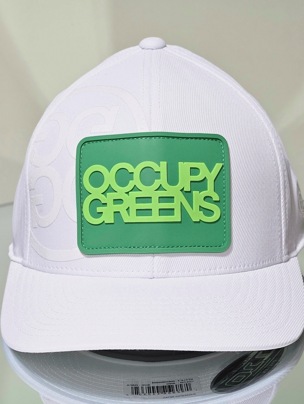 G/FORE Golf Hat Cap Snapback White Green Occupy Greens Golf Preppy Outdoor Logo